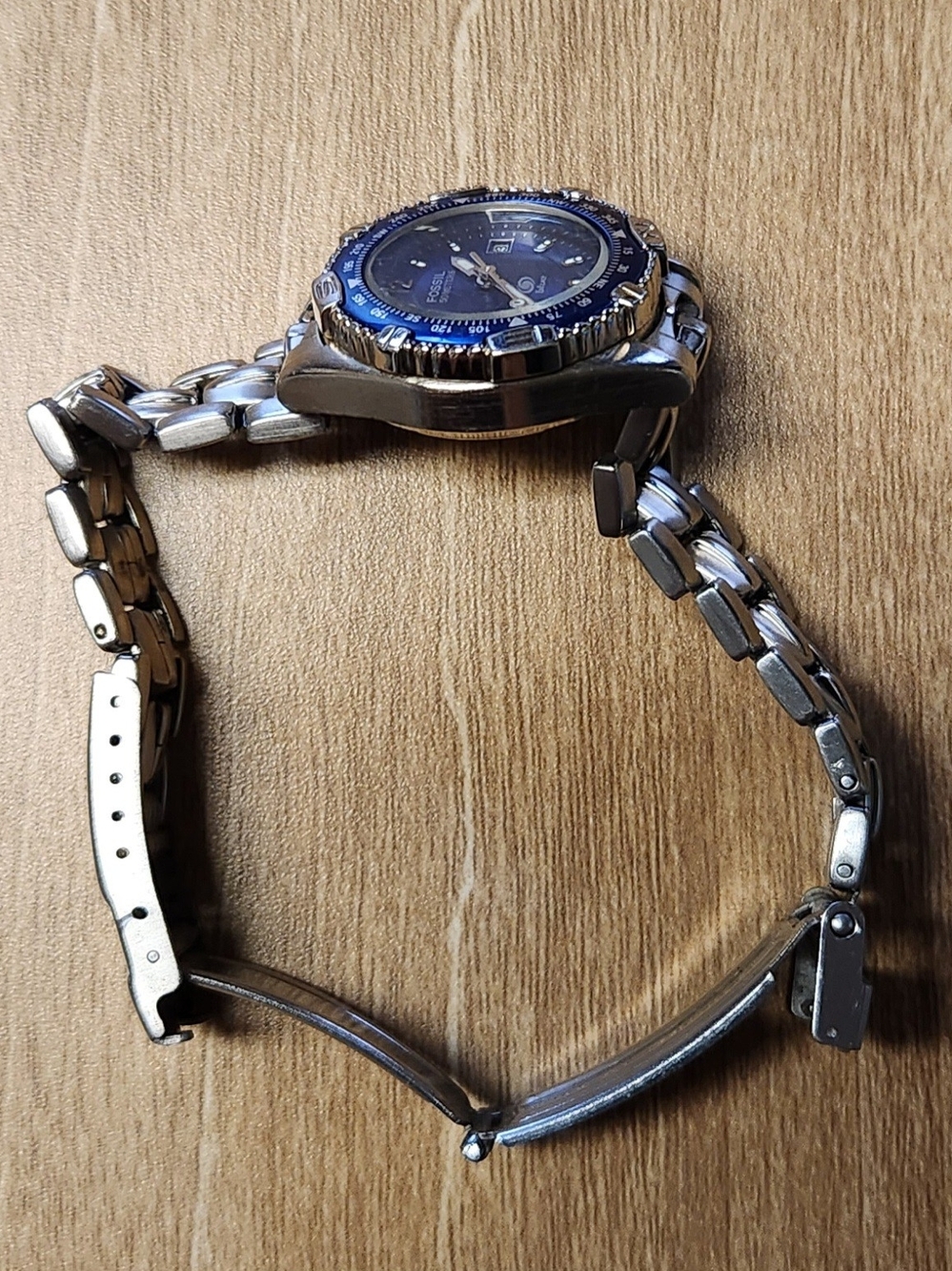 Fossil Stainless Steel Watch with Blue Dial - Picture 4 of 5